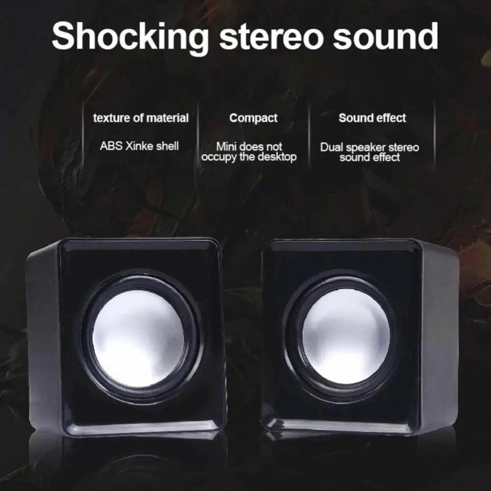 AyeBeau Computer Speaker For PC Laptop Desktop Amplified Sound Box Audio System With Clear Stereo