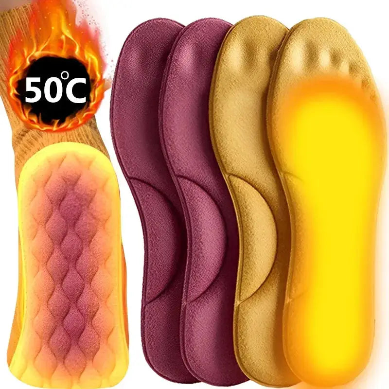 4D Massage Warm Pile Insoles Super Soft Latex Sports Insole With Arch Support For Running And Basketball