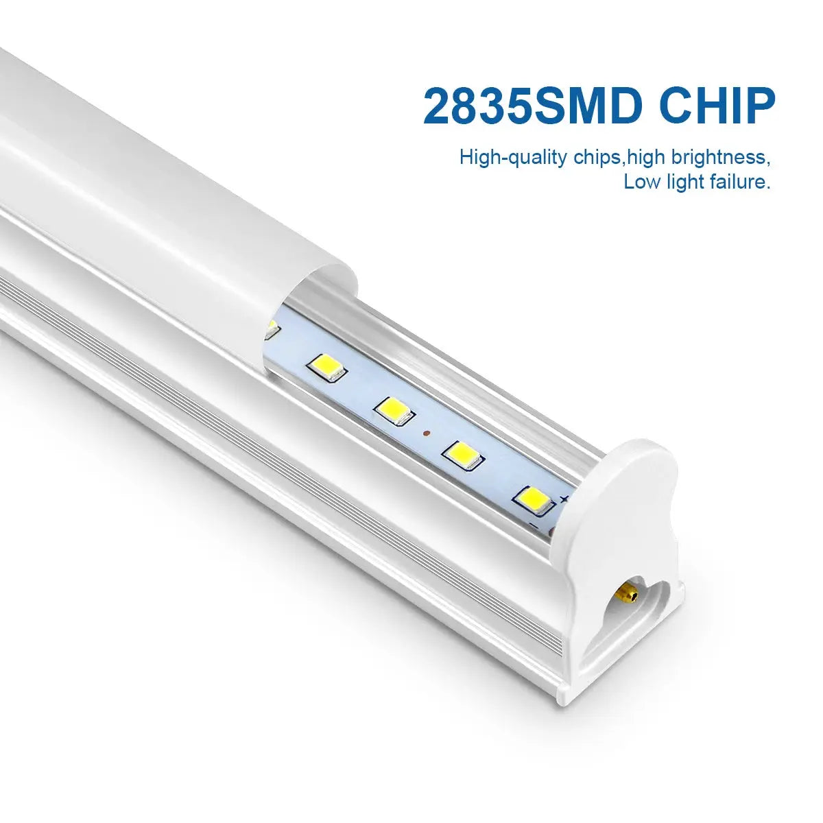 Simples Market 50cm LED T5 wall lamp tube with screws, aluminum housing, EU plug