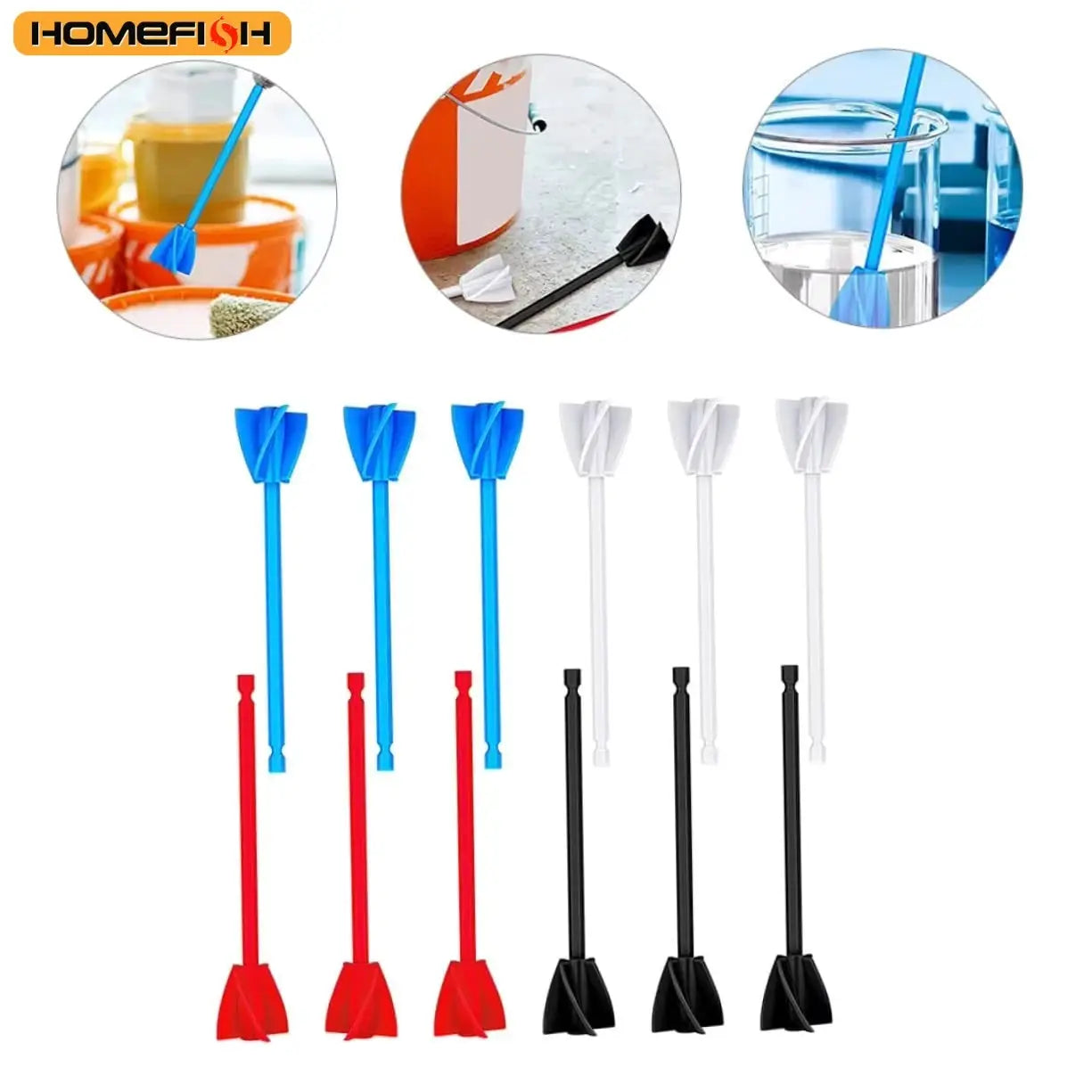 Epoxy Mixer Drill Attachment Paddle For Paint And Resin Red Stirrer Head For Consistent Mixing