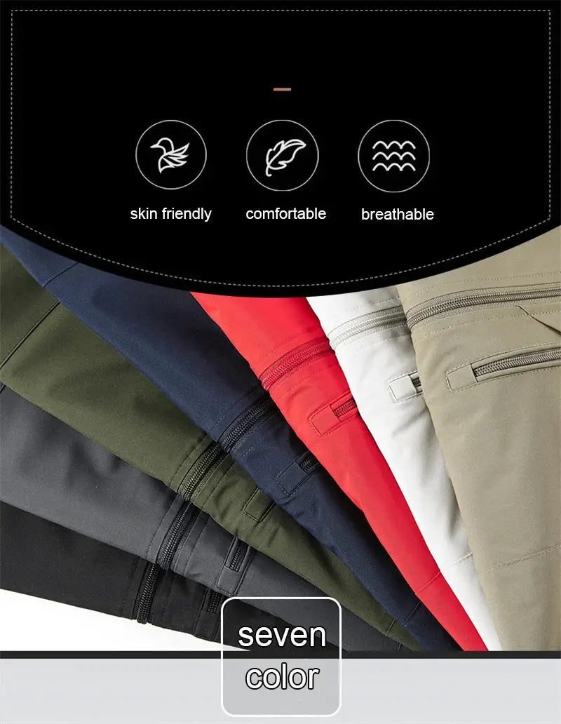 Men's windproof sleeveless vest in seven colors; skin-friendly, comfortable, breathable fabric.