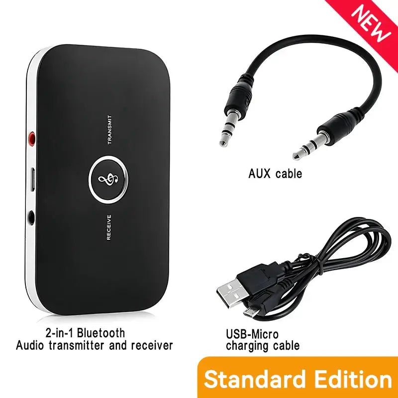 B6 Bluetooth Five Point Three 2 In 1 Transmitter And Receiver Dual Mode Wireless Adapter 3 5mm RCA USB Car TV Headphones