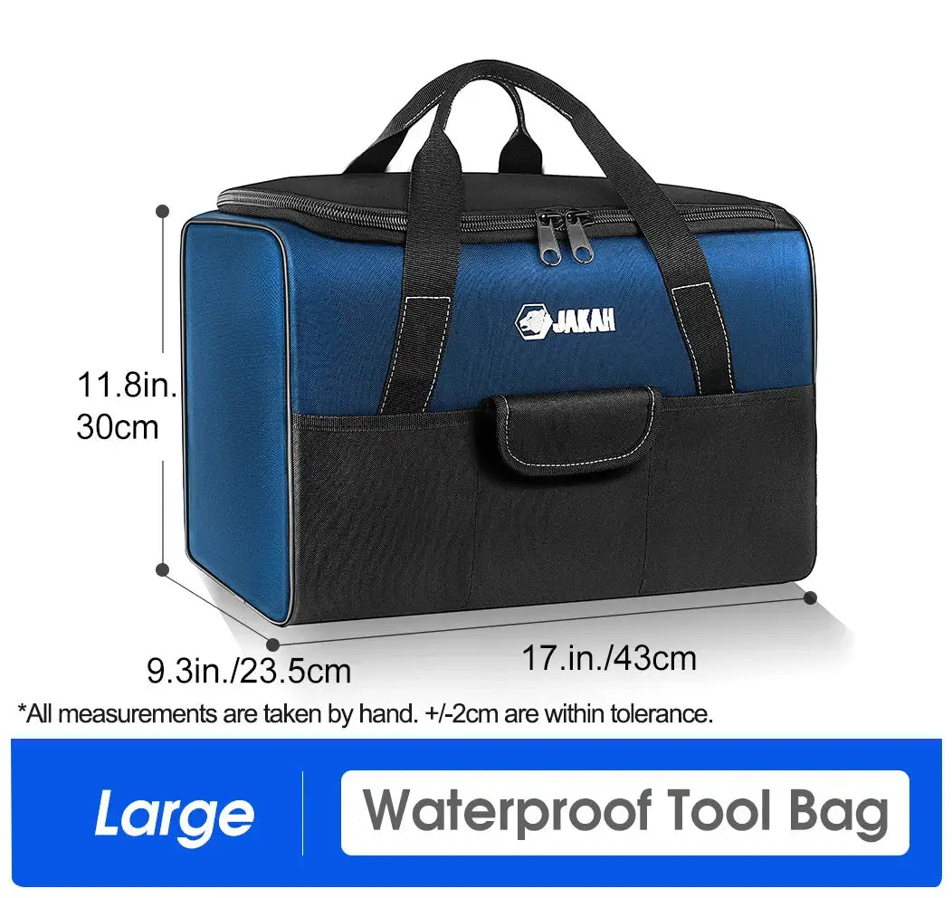 Heavy Duty Polyester Tool Bag by Simples Market, blue and black, waterproof