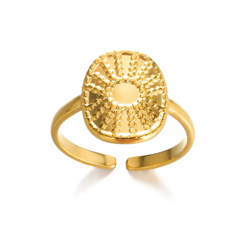 316L Stainless Steel Rings For Women Gold Color Never Fade Luxury Classic Wedding Couple Rings Jewelry Free Shipping