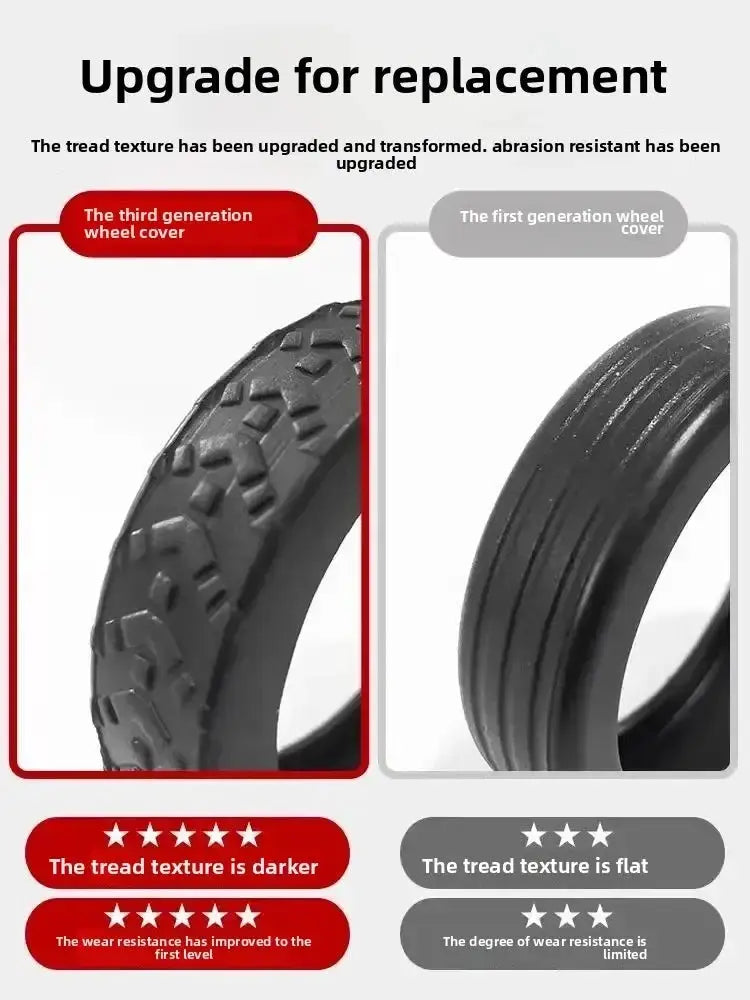 Silicone Wheel Protectors For Luggage Caster Wheels 8 Pieces Thickened Texture Noise Reduction