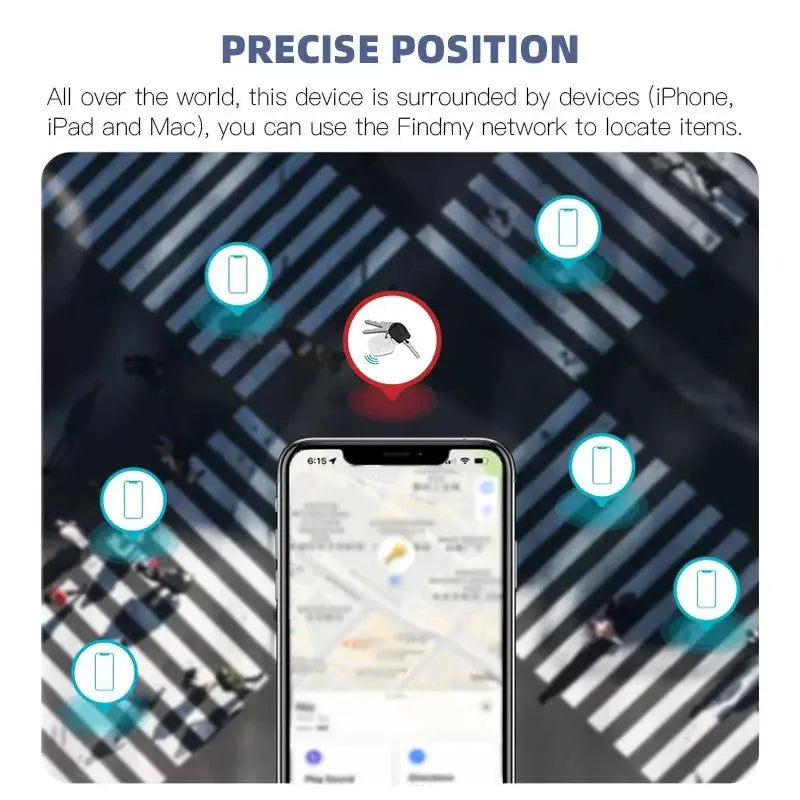 Simples Market Bluetooth mini tracking device for Find My app; smart tag and lost-item GPS tracker