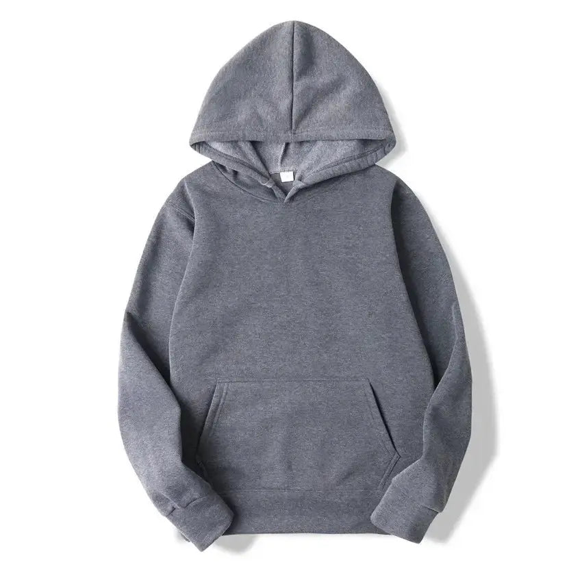 NovaWear Unisex Solid Color Hoodie Sweatshirt All Season Comfort Regular Fit Polyester Knit