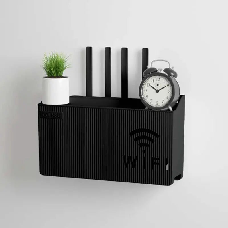Router And Set Top Box TV Storage Rack For Cable Management Durable Plastic Organizer