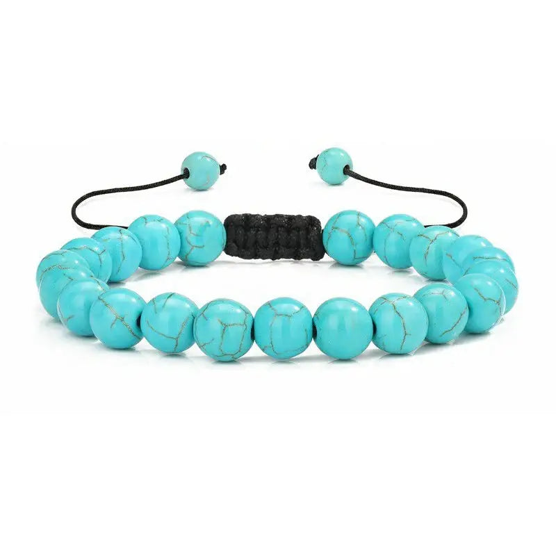 8mm Natural Tiger Eye And Lava Rock Beaded Bracelet For Men Handmade Protection Gift