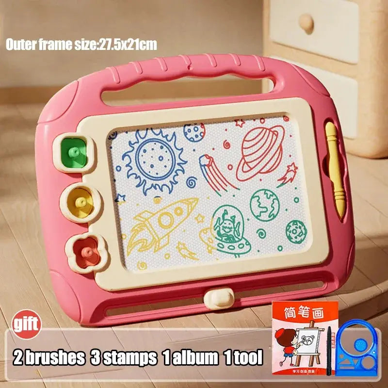 Kids Magnetic Drawing Board Cartoon Graffiti Toy Montessori Learning Toy For Kids