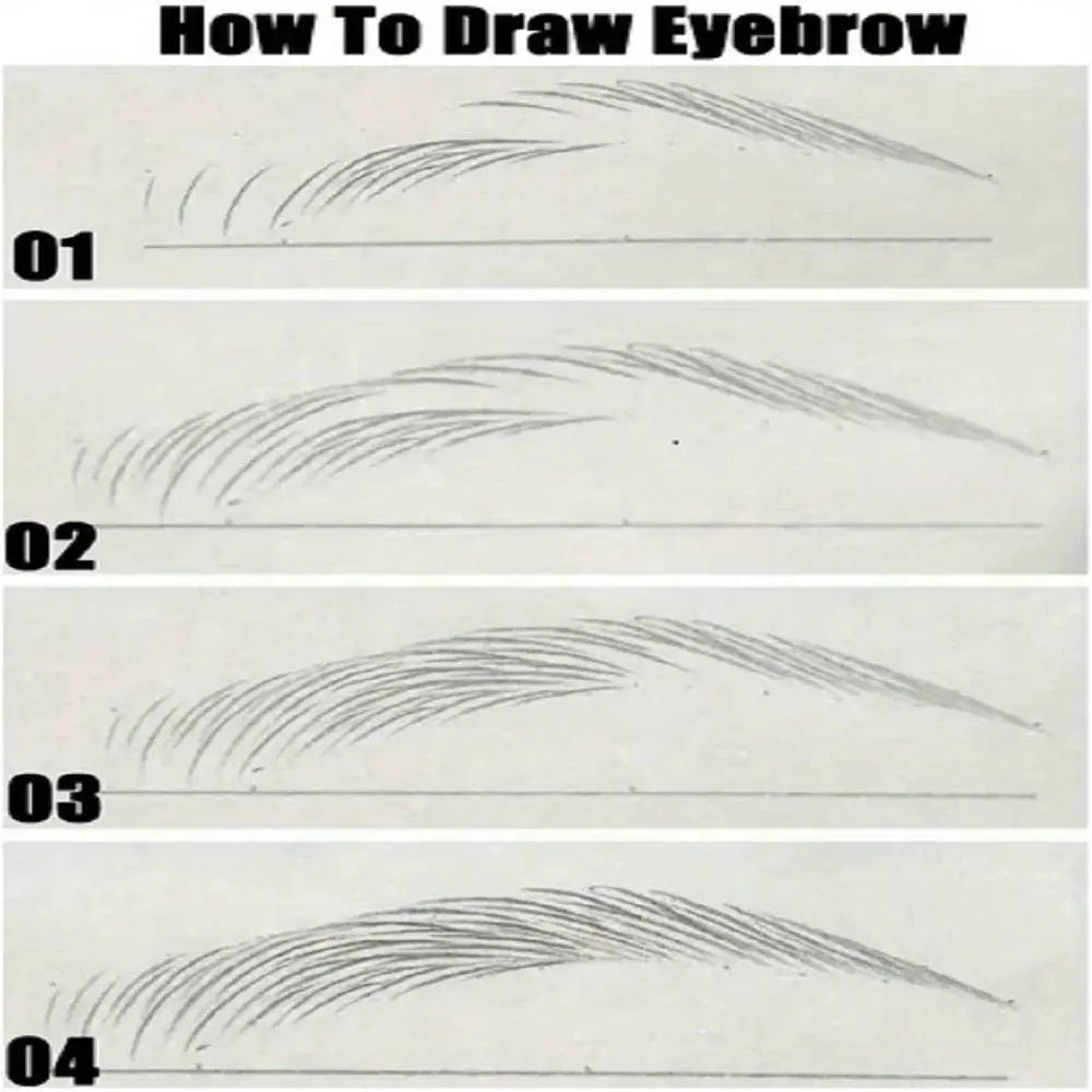 NovaGlam 0.008mm Ultra Fine Eyebrow Pen Waterproof Smudge Proof Long Lasting Color