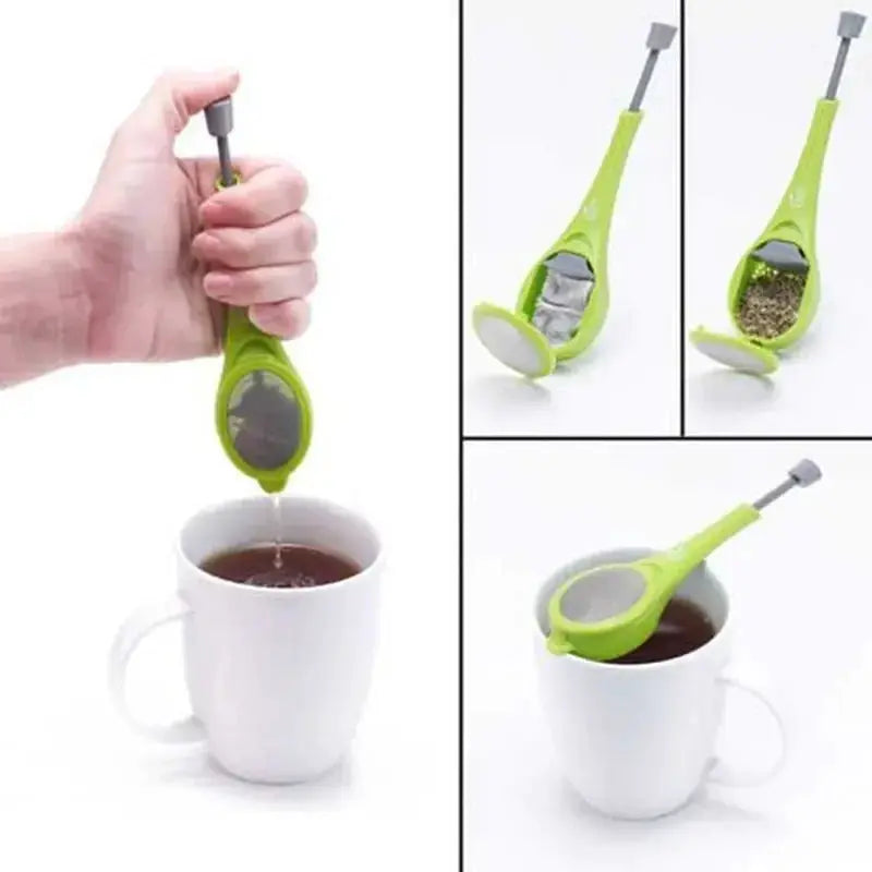 Tea Infuser With Built In Plunger Reusable Strainer For Intense Flavor