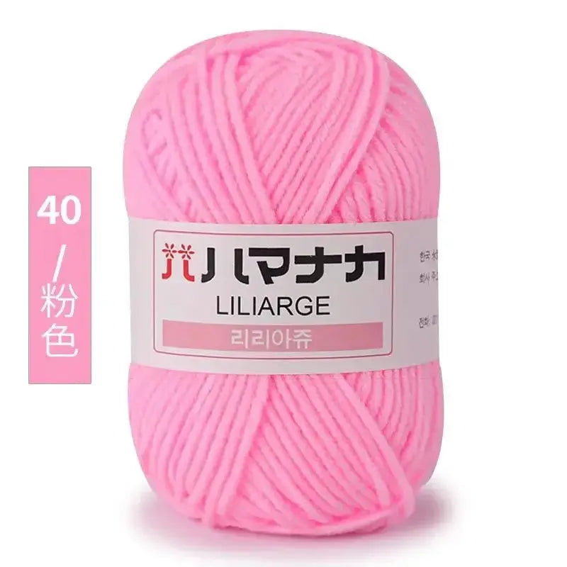 Milk Sweet Soft Cotton Baby Yarn Bamboo Blend Velvet Thick Wool For Hand Knitting And Crochet DIY Sweaters