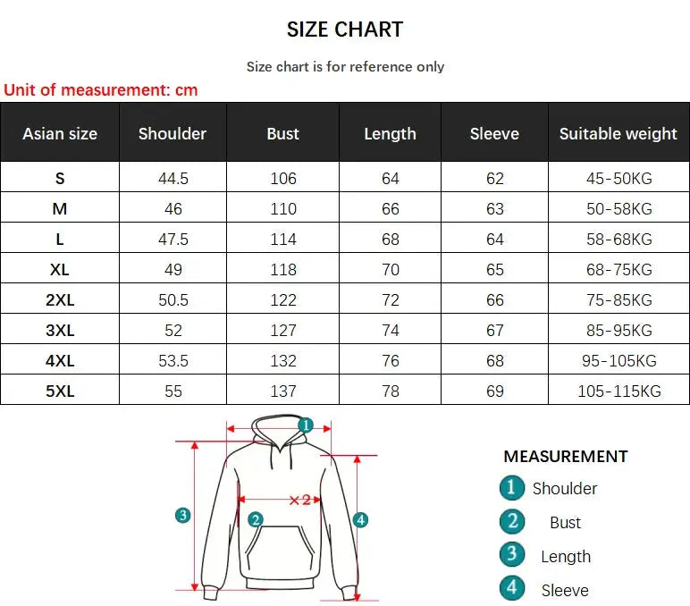 Reflective polyester student jacket by Simples Market; solid color with luminous night visibility, size chart