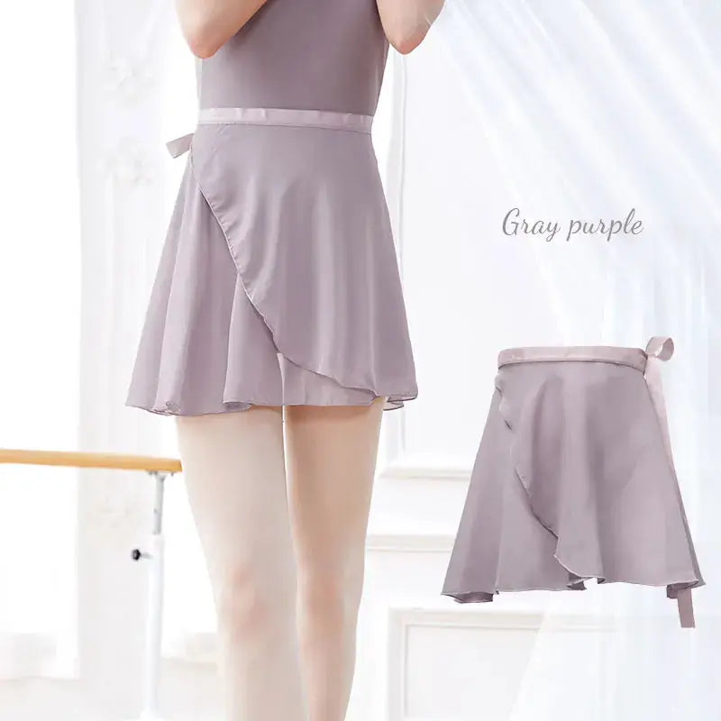 LunaDance Chiffon Wrap Ballet Skirt For Girls And Women Tie Up Tutu Dance Skirt In 19 Colors