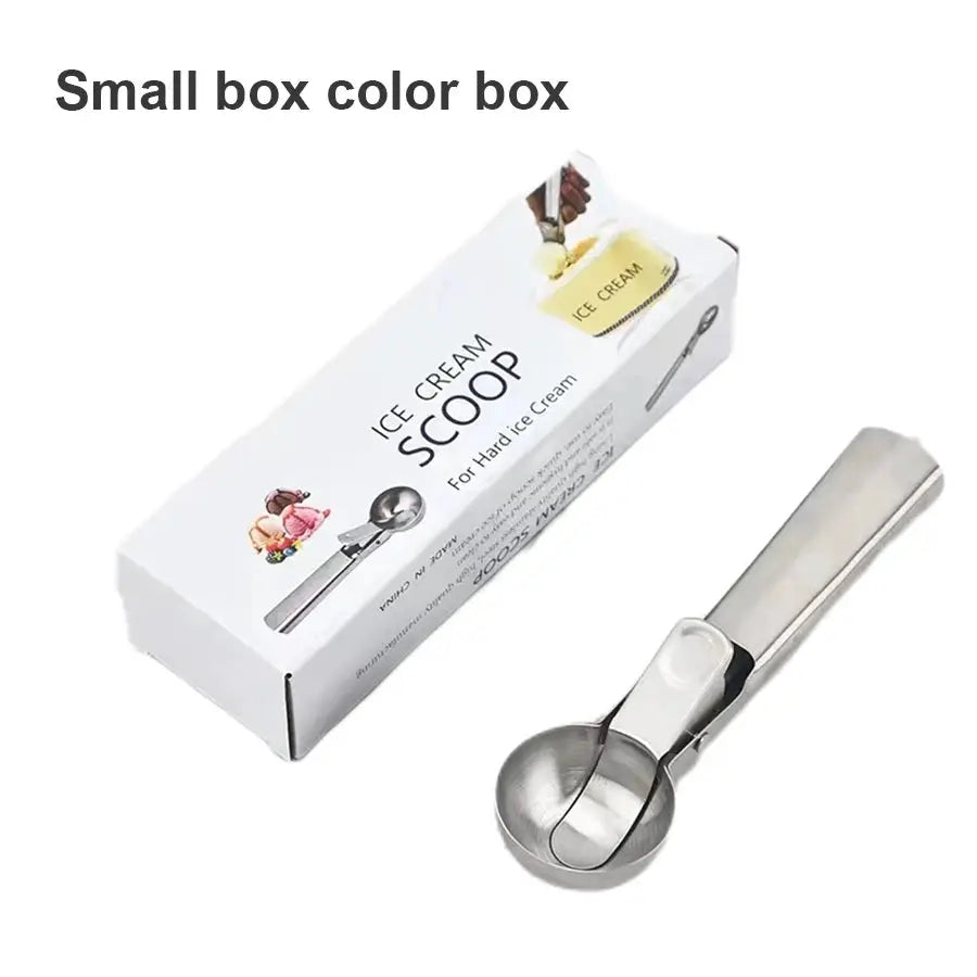 KitchenPro Stainless Steel Dual Purpose Ice Cream And Fruit Scoop Effortless Scooping For Soft And Hard Ice Cream