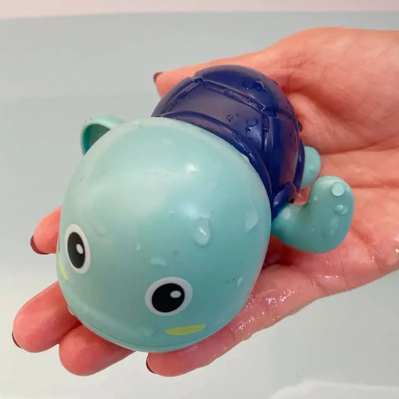 Baby Bath Toys Set Turtle and Whale Clockwork Water Toys Non Toxic for Tub Pool Beach Fun for Kids