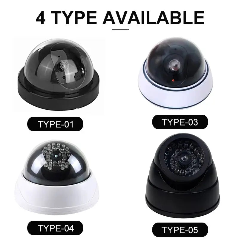 1 Piece Dummy Fake Camera With LED Red Light Battery Operated No Wiring Required Indoor Outdoor Dome Security Camera