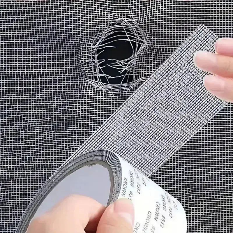 Self Adhesive Mosquito Net Repair Tape For Window Screens Waterproof Mesh Patch To Seal Holes And Tears