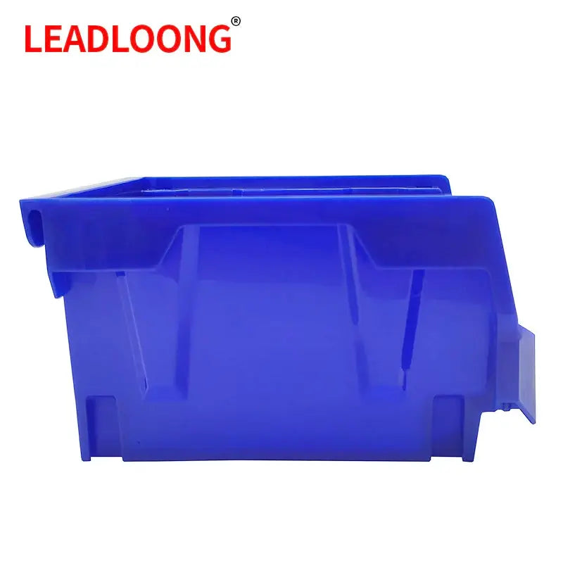 Leadloong V2 12-pack blue plastic part bins, 8x5x4in (20x13x11 cm) for office desk and car storage