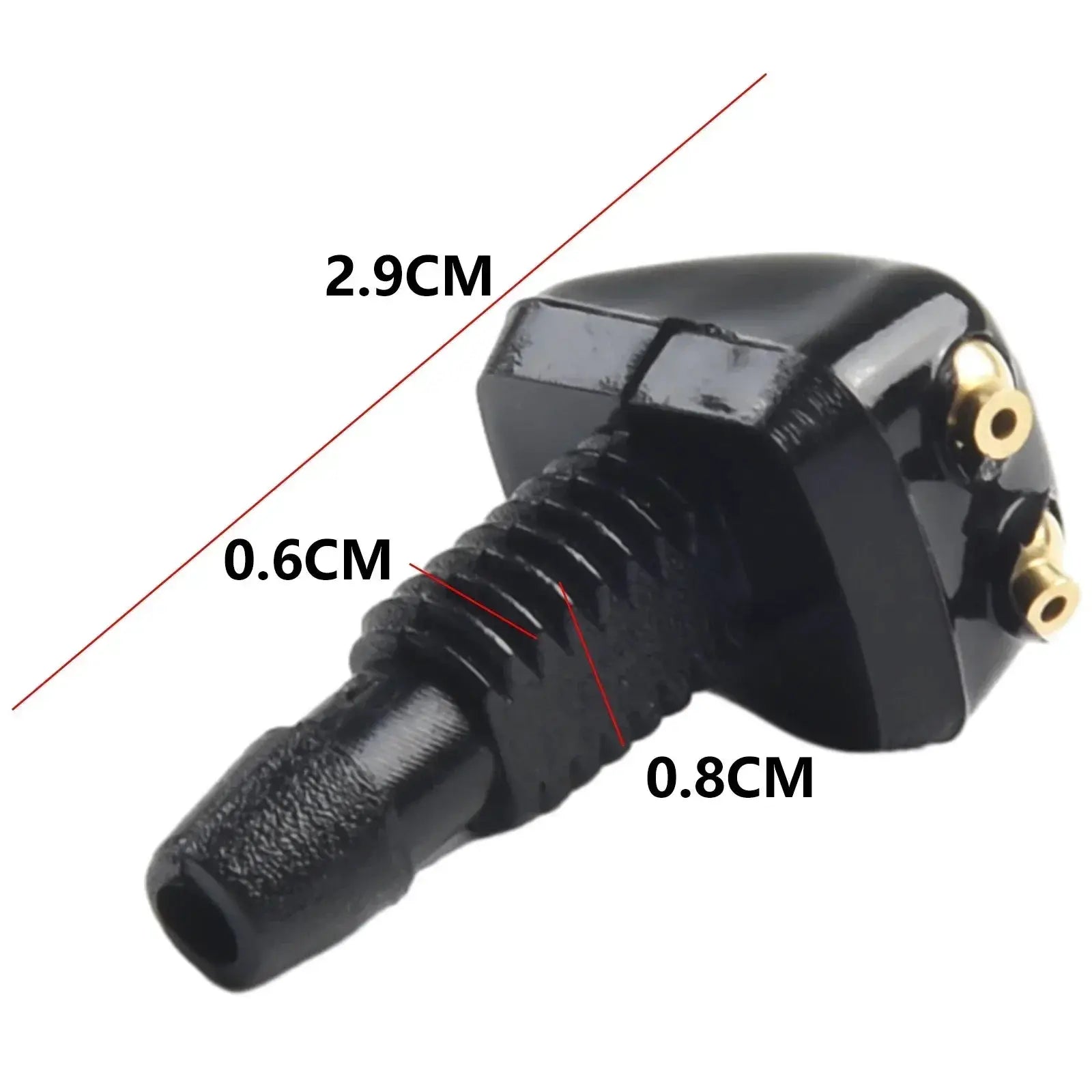 Two Pack Car Windshield Wiper Washer Spray Nozzles Dual Hole Fits Most Car Models Water Spray