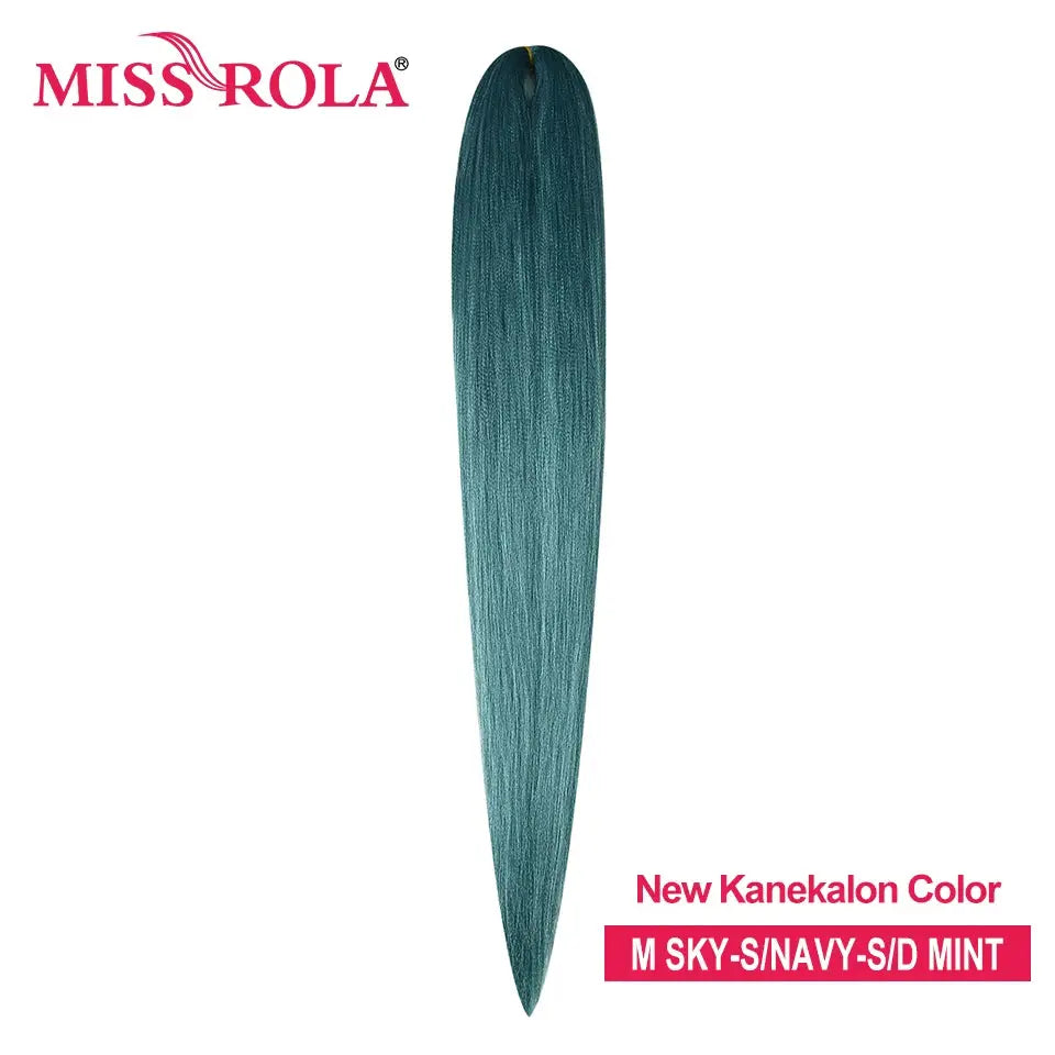 Miss Rola synthetic jumbo braiding hair strand in mint teal Kanekalon EZ Twist