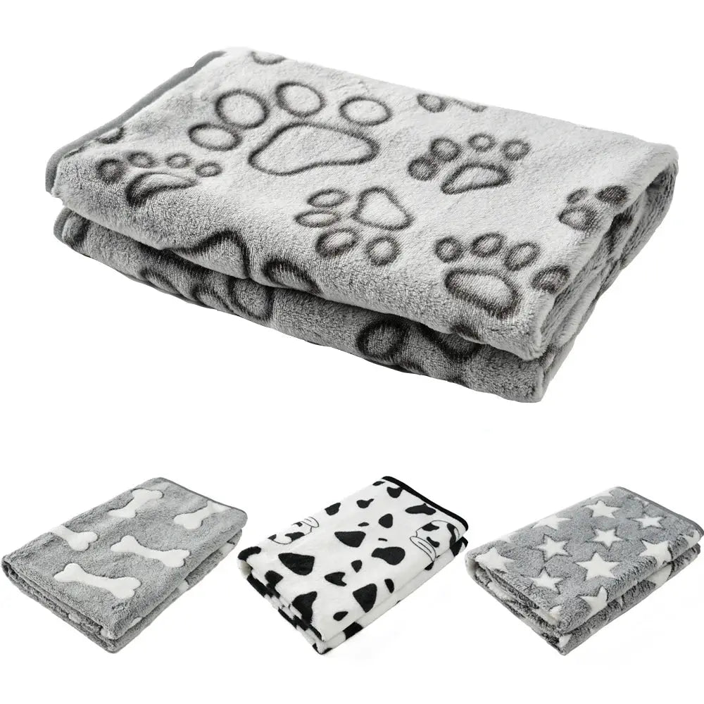 Soft Cozy Dog Bed Mat For Small To Large Dogs Bone Star Avocado Print Warm Mattress Pet Cat Sleeping Blanket