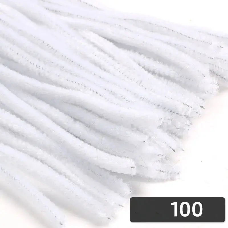 100 Count 30cm Chenille Stems Pipe Cleaners For Kids Crafts Educational Toys Colorful Bulk DIY Craft Supplies