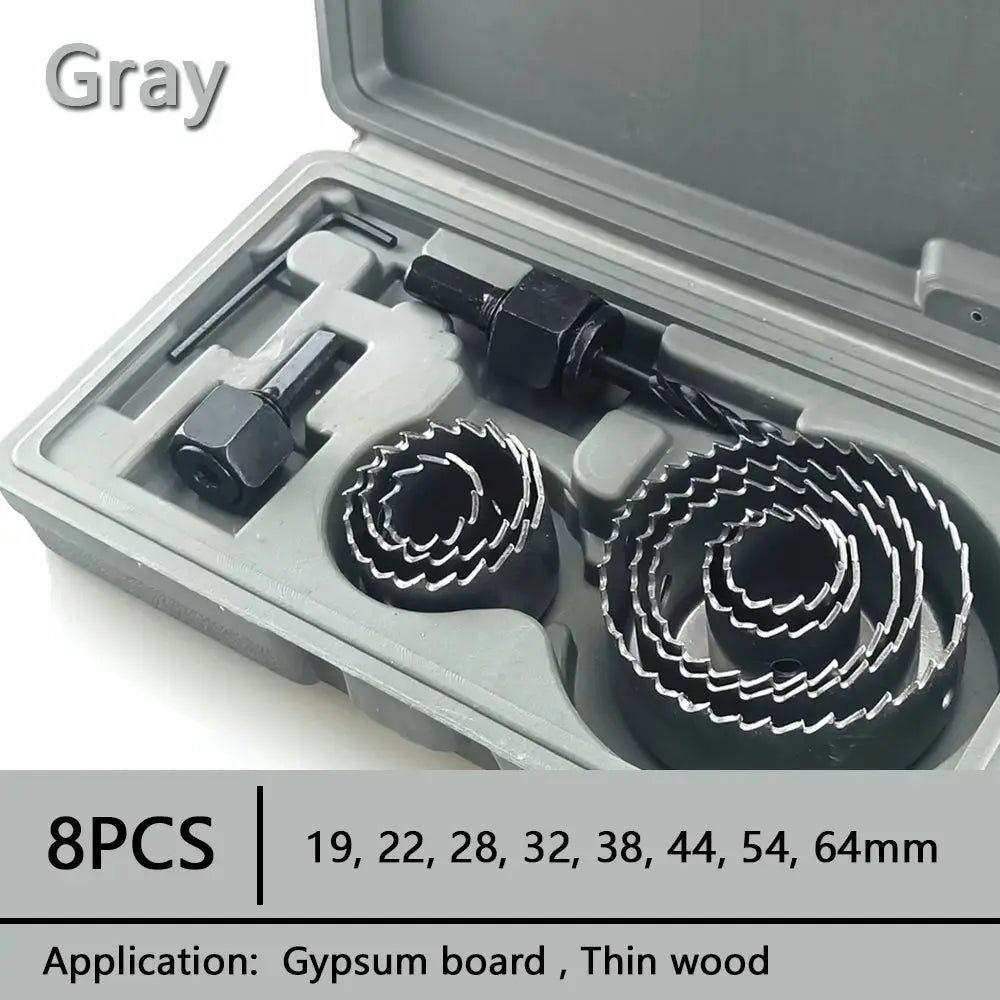 19 To 127mm Hole Saw Set Cup Style Wood Crown Drill Bit For Gypsum Board Wood PVC Plastic Density Board And Metal