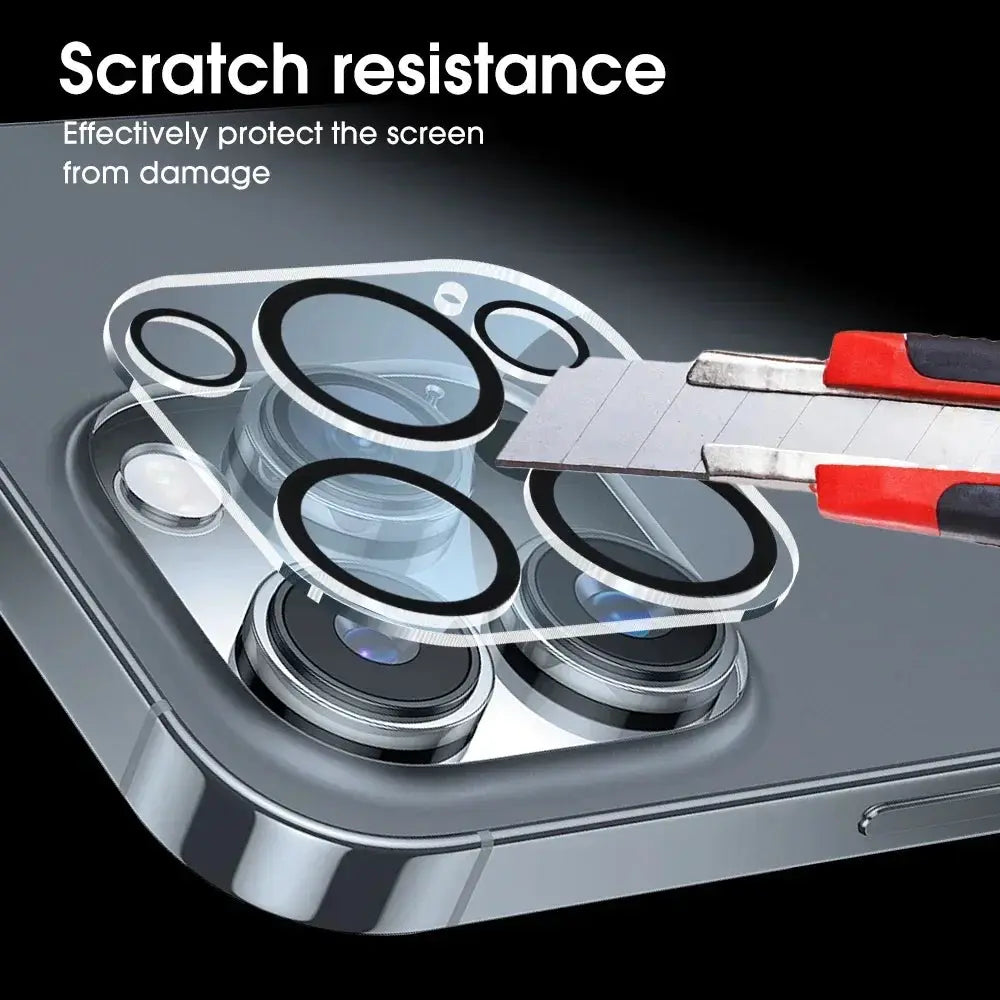 Back camera tempered glass protector for iPhone 13 Mini to 17 Pro Max, HD anti-scratch lens film by Simples Market