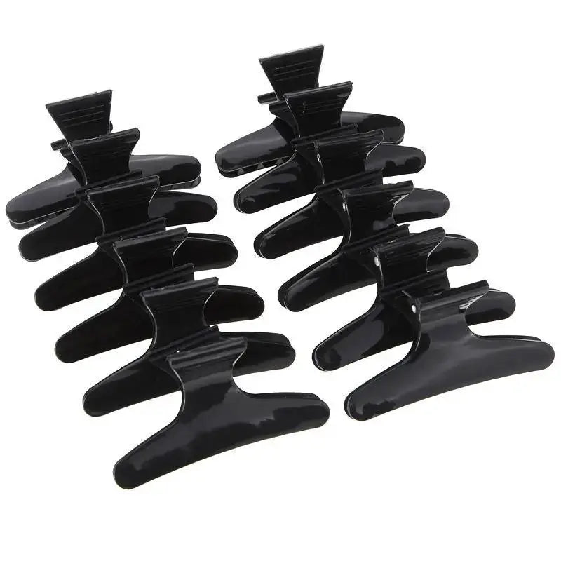 GlamNova 12 Pack Butterfly Hair Clips Professional Hair Accessories With Strong Hold Without Damaging Hair