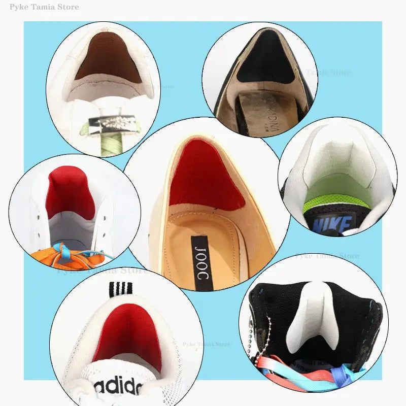 4Pcs Self Adhesive Microfiber Heel Patches For Shoes Insole Foot Care Pads For Men Women Athletic Sneakers
