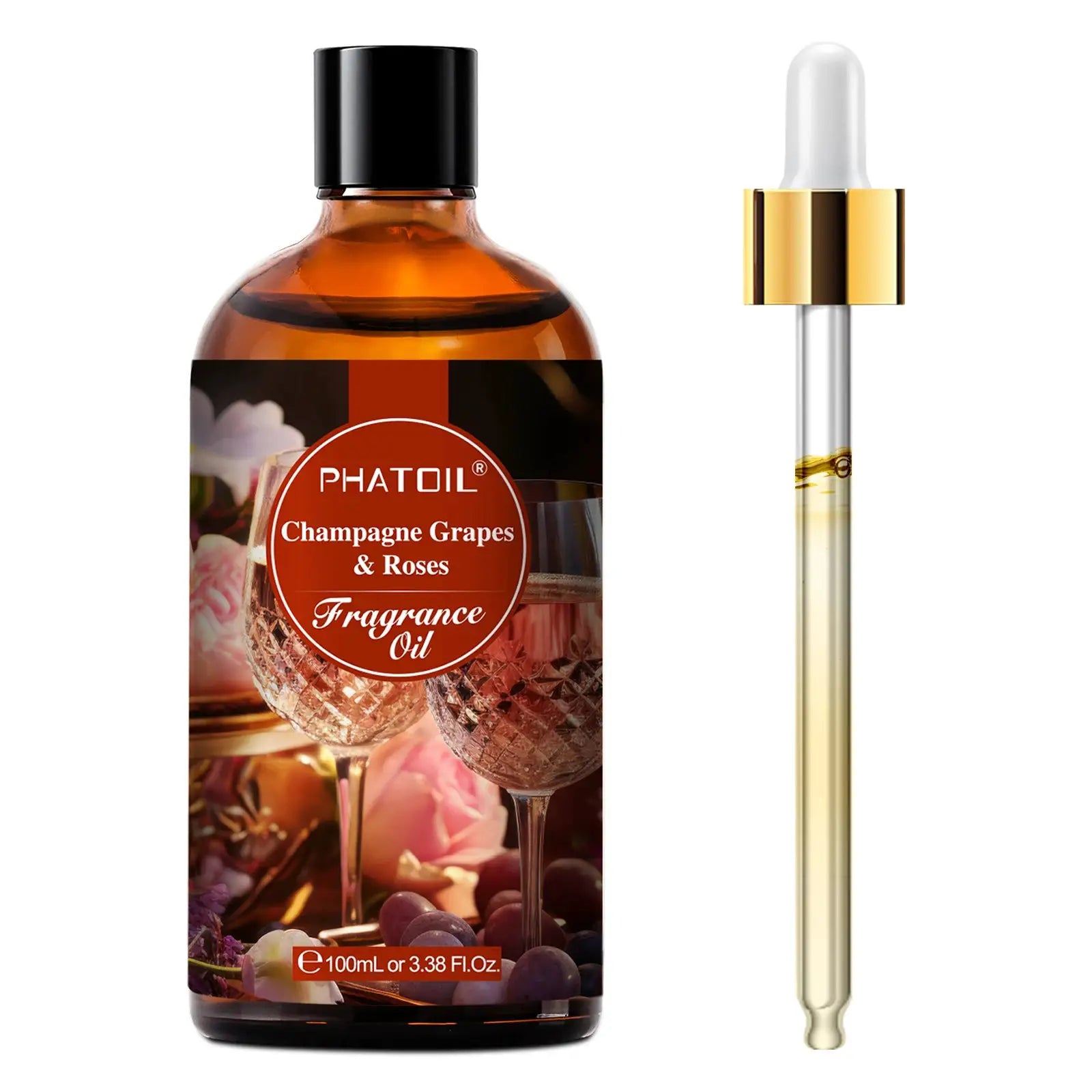PHATOIL 100ml Fragrance Oils Set With Dropper White Musk Orange Blossom Bubble Gum Baby Powder Coffee For Aromatherapy