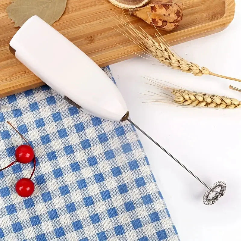 Handheld Electric Egg Beater Milk Frother Battery Powered Coffee Mixer Milk Foamer Kitchen Tool
