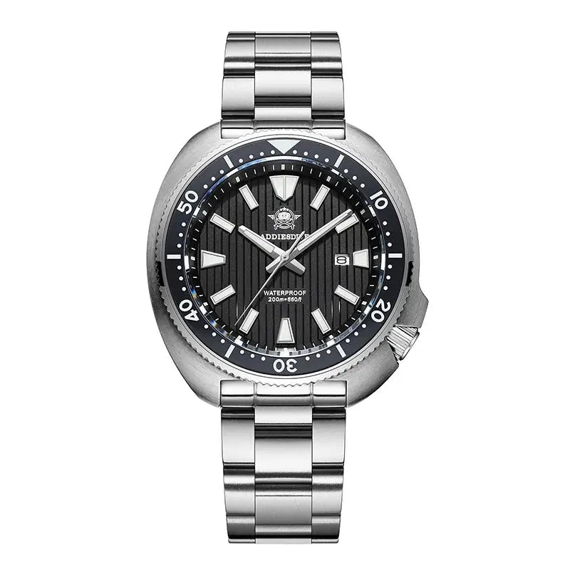 ADDIESDIVE Men's New Outdoor Quartz Watch 200M Diving BGW9 Super Blue Luminous Watch Sapphire Glass Men's Stainless Steel Watch