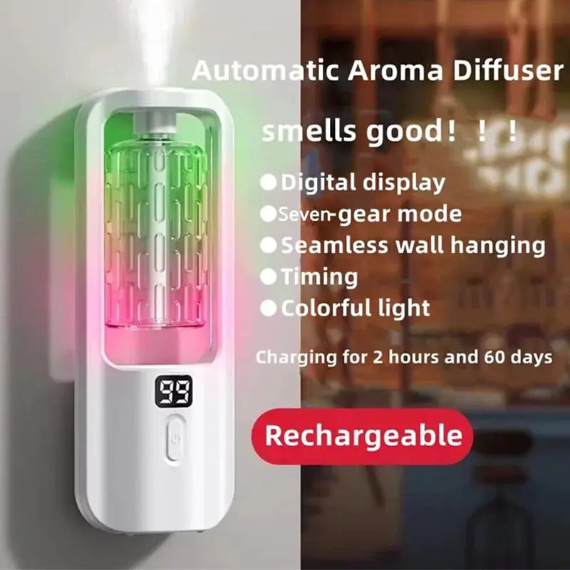 50ml Wall Mounted Essential Oils Diffuser With Time Setting For Bedroom And Toilet Fragrance Diffuser
