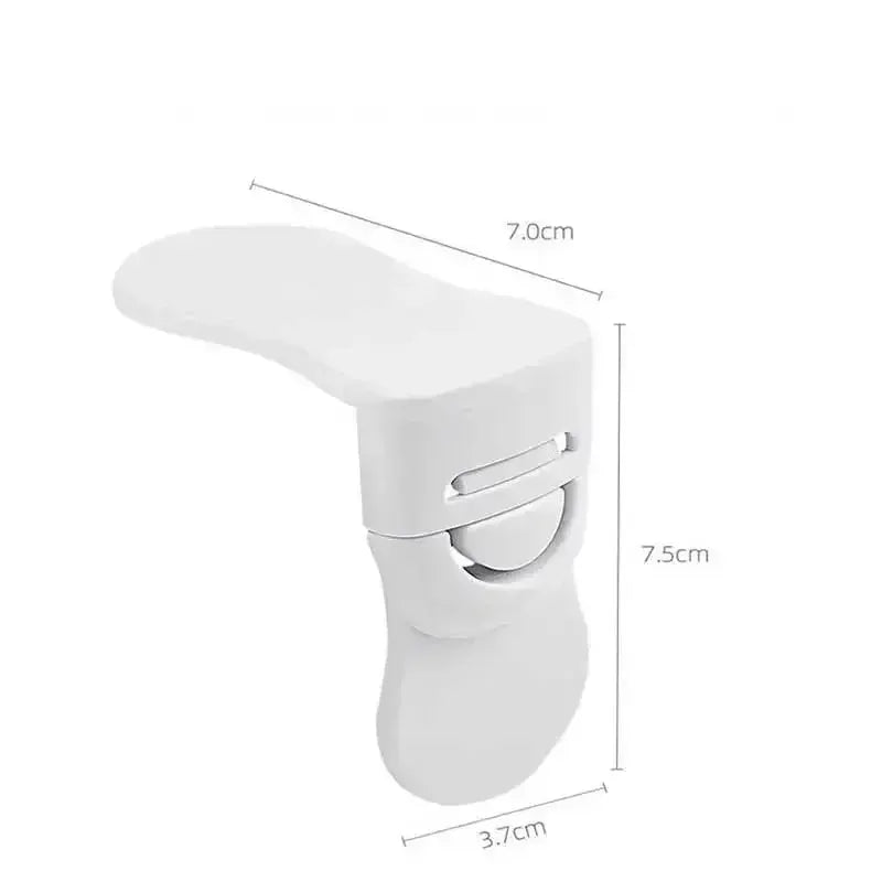 Baby safety drawer cabinet lock by Simples Market, white plastic anti-pinch latch