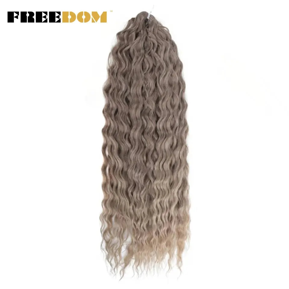 Simples Market Ariel synthetic twist crochet hair extensions, 22in water-wave ombre blonde