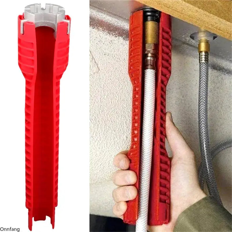 8 In 1 Flume Wrench Anti Slip Kitchen Sink Faucet Repair Tool For Plumbing Installation