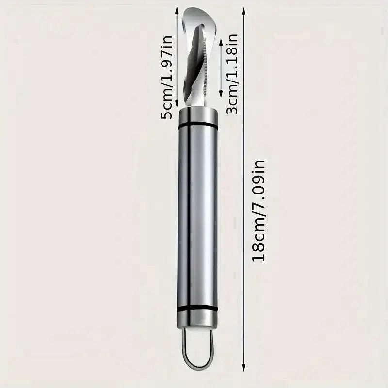 Stainless Steel Citrus Peeler With Handle Orange Lemon Peeler Kitchen Gadget For Home And Restaurant