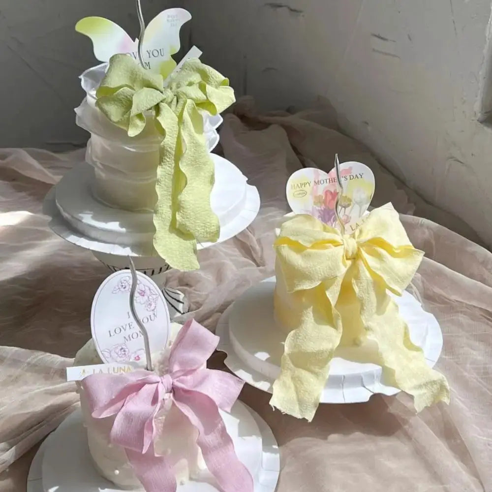 10 Yards Fishtail Chiffon Ribbon With Wave Edge Pleated Embossed Floral Pattern for Gift Wrapping Bouquets DIY Decor