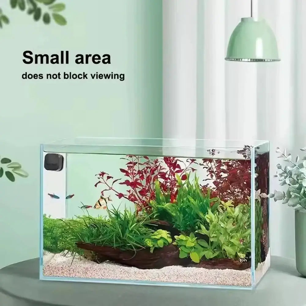 Magnetic Aquarium Glass Cleaner Brush For Algae Removal In Fish Tanks Mini Square Plastic Scraper