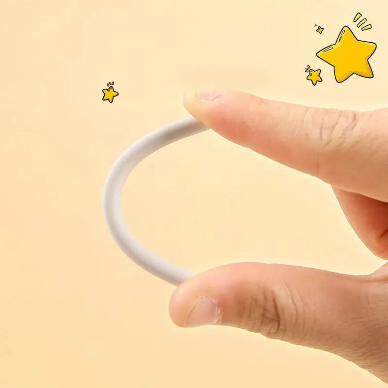 Press eraser pen by Simples Market, white plastic ring eraser for students