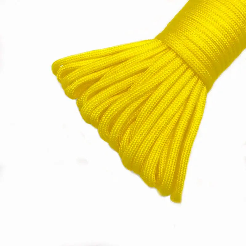 Paracord 4mm 7-core 550 cord, yellow camping rope by Simples Market