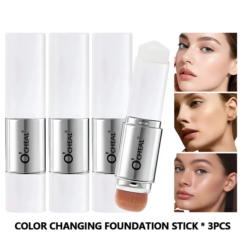 O'CHEAL Temperature Changing Foundation Stick Adaptive Shade Natural Matte Coverage and Pore Minimizing