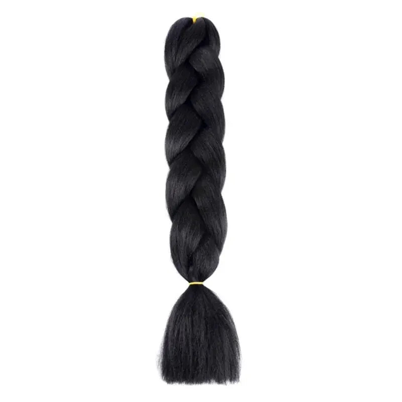 24 Inch Synthetic Long Box Braiding Hair Extensions Yaki Straight Texture For Women Dreadlocks