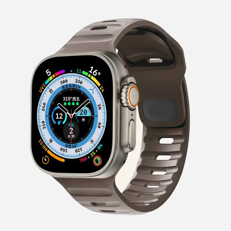Strap For Apple Watch Band 49mm 44mm 45mm 41mm 40mm 42mm 38mm Soft Silicone sport Bracelet iwatch Serise 8 7 SE 6 5 9 Ultra 49mm