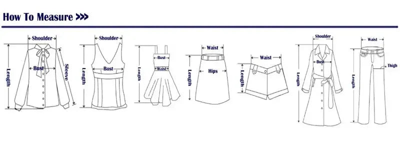 MUJER shirt size guide with diagrams illustrating shoulder, bust, waist and length measurements for easy online shopping