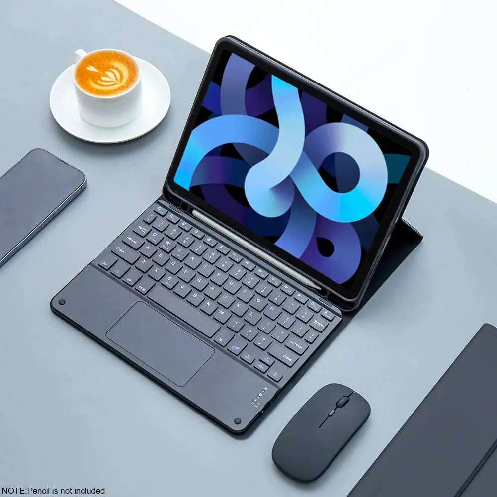 Magic Keyboard With Wireless Mouse Case For iPad 9th Gen 10.2 7th 8th Pro 11 Air M3 M4 All In One