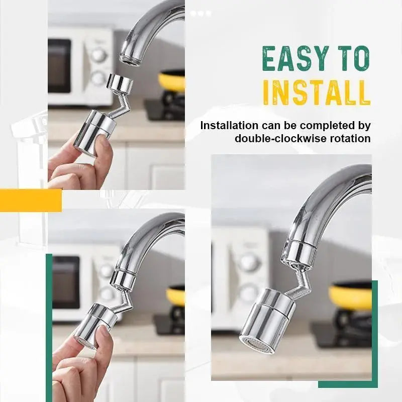 Simples Market 720 Rotatable Tap Aerator faucet sprayer head, chrome finish, splash-proof, water-saving